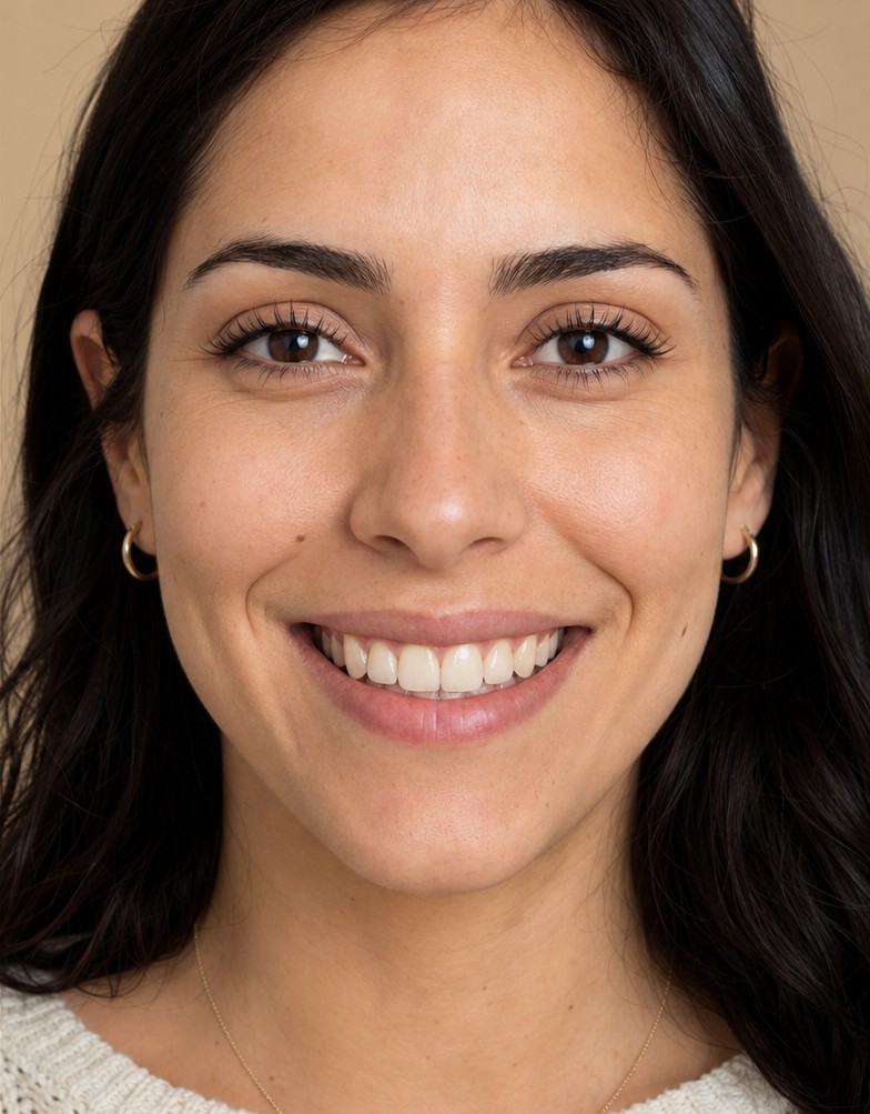 Sonrisa después del tratamiento de Ortodoncia
